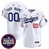 Men's Los Angeles Dodgers Active Player Custom White 2025 Tokyo Series Limited Stitched Baseball Jersey,baseball caps,new era cap wholesale,wholesale hats